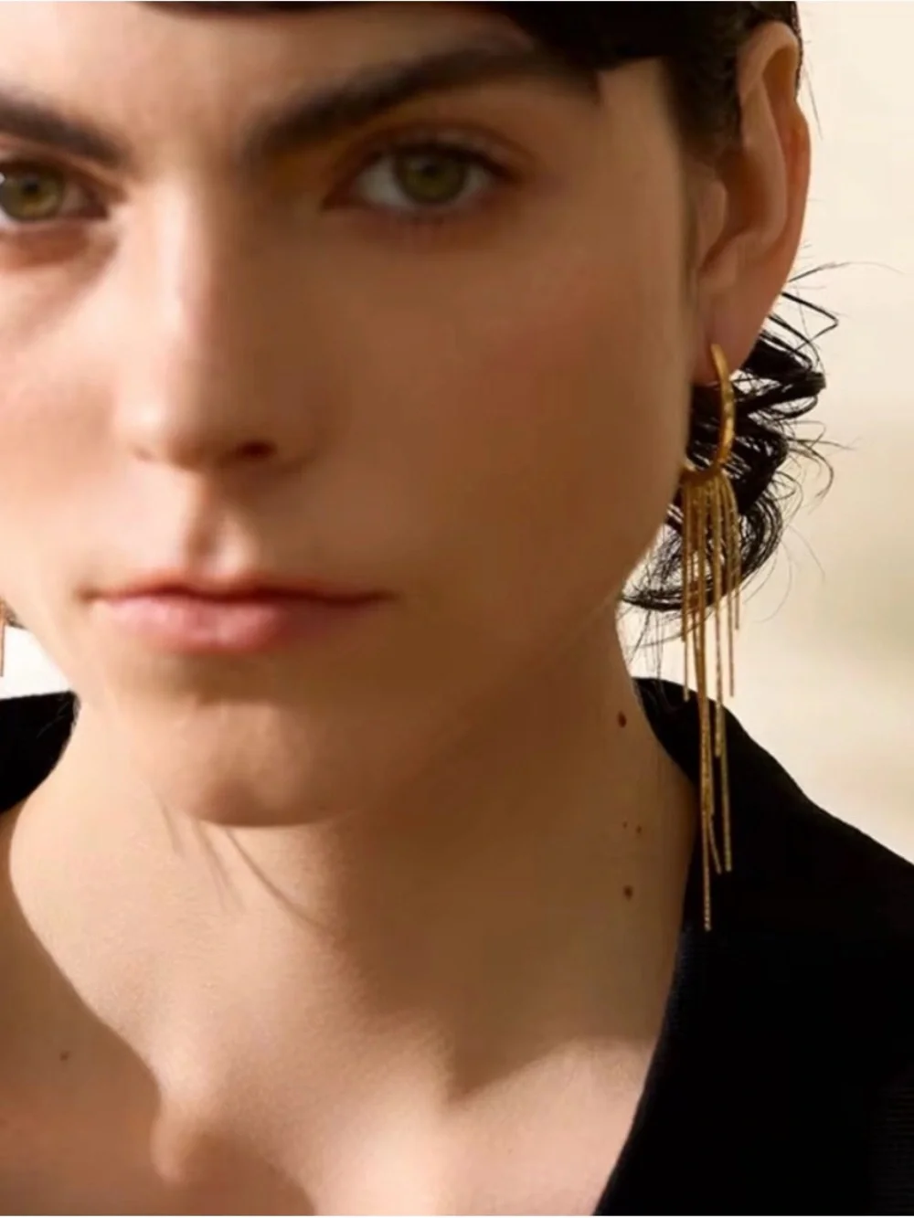 Long Tassel Drop Dangle Waterproof Tarnish Free Earrings